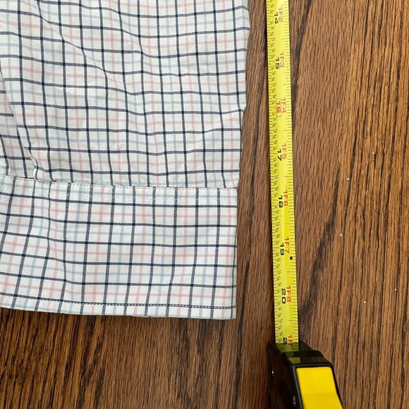 J Crew Shirt Mens XS Blue White Long Sleeve Button Up Flannel Slim Fit Cotton - Picture 6 of 9
